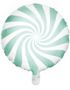 Mintgrøn Candy Mønstret Folieballon 45 cm
