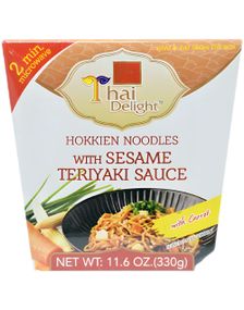 1772236800_6Thai Delight Mikronudler - Hokkien Noodles Med Sesam Teriyaki-sauce 330 Gram (Thailand)