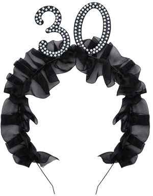 30 År - Pannebånd med Rysjer og Perler