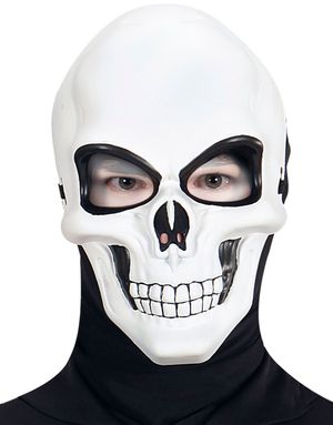 Hvid Kraniemaske i Hårdplast