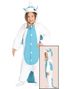 Kigurumi Blåt Unicorn Børnekostume