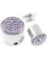 Piercing Plug Dekoreret med Lilla Sten