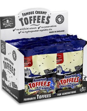 12 poser Walkers Assorted Toffees – Hel Æske