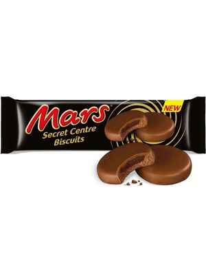 Mars Secret Center Biscuits - Sjokoladekjeks med Sjokolade og Karamellfyll 132 gram
