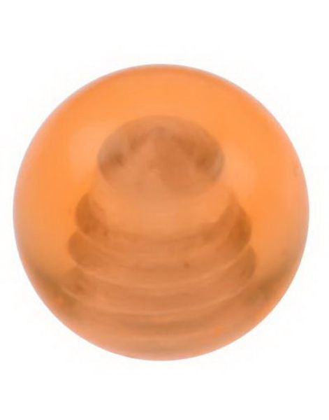 Bold Orange - 3 mm Akrylkugle til 1,2 mm stang