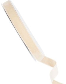 Beige Velurbånd 10 meter x 15 mm