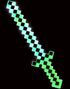 Minecraft Inspirert Pixel Sverd med LED Lys i Assorterte Farger - 62 cm
