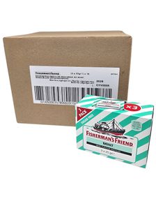 48 stk Fisherman's Friend Original med Smak av Mint - Hel Eske 1,2 kg
