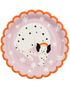 6 stk Dalmantiner Papptallerkener 18 cm - Dog Party