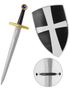 Black Crusader - Skjold 19 cm & Sværd 49 cm
