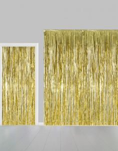 Gullfarget Shimmer Dørforheng 240x100 cm