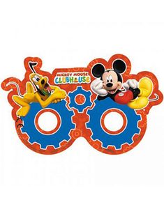 6 stk Øjenmasker med Mickey og Pluto