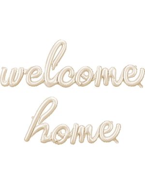 Welcome home - Folie Ballong - Banner 335x71 cm