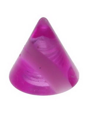 Marmor Spike Lilla - 3 mm Akrylkugle til 1,2 mm stang