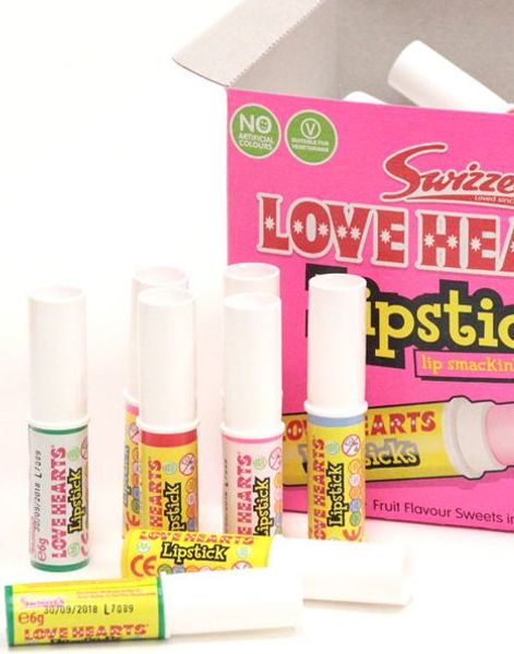 60 stk Swizzels Love Hearts Læbestift
