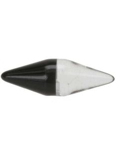 Spids Pil Sort/Blank - 5x15 mm Akrylkugle til 1,6 mm stang