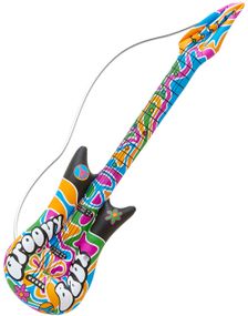 Oppustelig Hippiemønstret Elguitar - 105 cm