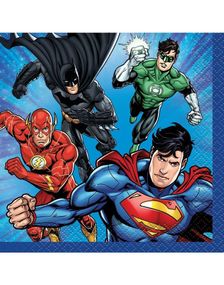 16 stk Lisensiert Justice League Små Servietter