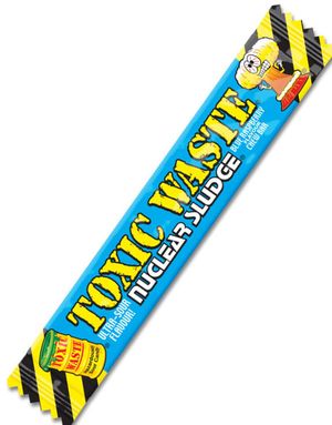 Toxic Waste Nuclear Sludge Blue Raspberry Chew Bar 20 gram