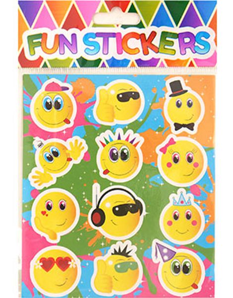 12 stk. Emoji Klistermærker