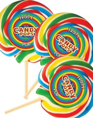 30 stk Fruity Pops - Store Håndlavede Kærligheder på Pind med Frugtsmage 75 gram - Hel Æske 2250 gram
