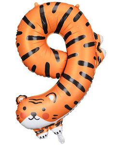 9-Tallet Tiger Folieballon
