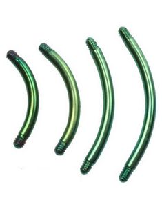 Grøn banan Stang i Titan til 1,2 mm Kugle