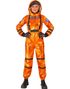 Klassisk Oransje Astronaut Damekostyme - X-Large