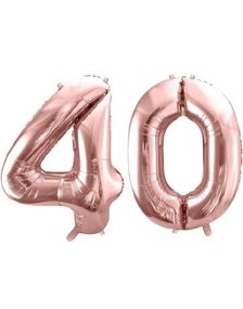 40 år balloner - 86 cm rosenguld