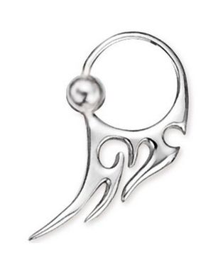 Steel Tribal Wave BCR Piercing