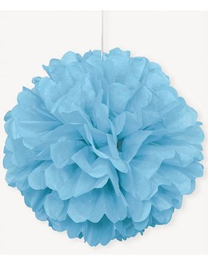 1 stk Lyseblå Puf Pom Pom 40 cm