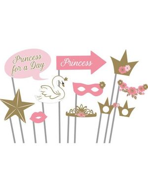 10 stk Bursdags Fotoeffekter - Princess for a Day