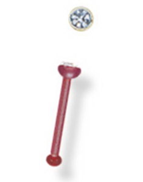 Diamond Touch Rød - Næsepiercing