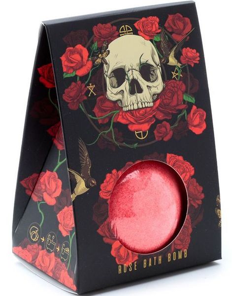 Skulls & Roses Ros - Stor Badebombe 150 gram
