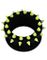 Sort Piercing Tunnel med Gule Spikes