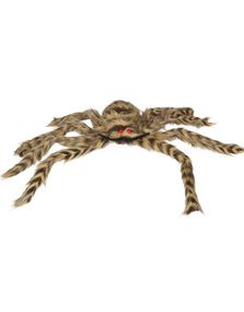 Brun og Svart Hårete Edderkopp Dekorasjon ca. 50x35 cm