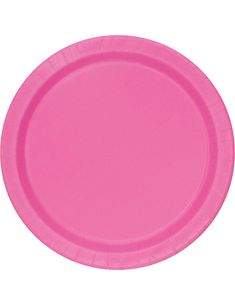 16 stk Rosa Paptallerkner 22 cm