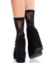 Netting Ankelsokker med Sløyfe – Svart