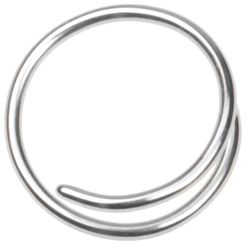 Sølv Around (fish hook piercing)