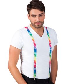 Regnbuefarvet Bukseseler med Peace-Symboler