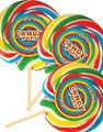 30 stk Fruity Pops - Store Håndlavede Kærligheder på Pind med Frugtsmage 75 gram - Hel Æske 2250 gram