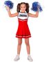 Rød Cheerleader Kostymekjole