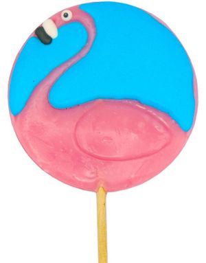 Stor Flamingokjærlighet på Pinne med Fruktsmak 90 gram
