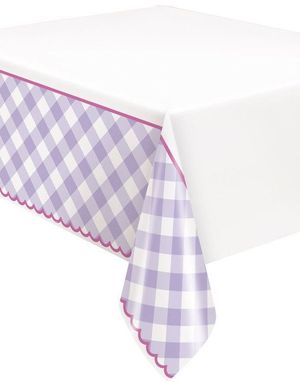 Pastell Gingham Mønstret Plastduk 137x213 cm