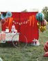 Papirduk Sirkus Diamant Mønster 120x180 cm - Circus Party