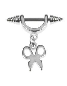 Saks Sølv Tragus/Helix - Strl 1.2 x 6 mm
