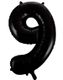 Tallet 9 - Sort JUMBO Folieballon 86 cm