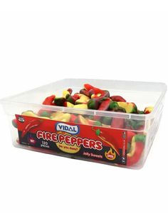Vidal Fire Peppers - Vingummi- og Gelegodteri med Spicy og Hot Fruktsmak 780 gram