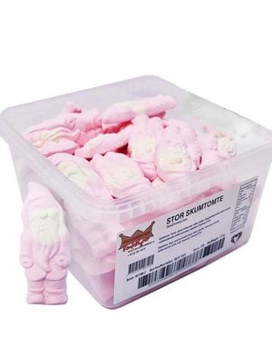 1 kg Ekstra Stor Æske med Store Skumnisser /Juleskum