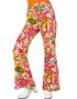Blomstrete Hippie Kostymebukse til Dame